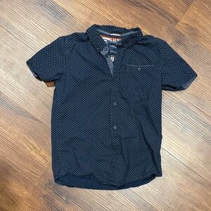 Boys Navy Blue Short Sleeve Shirt